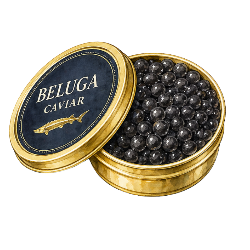 Beluga Caviar at Ratafia, the best bar and lounge in Cupecoy, Sint Maarten